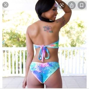 iHeartRaves Swim - iheartraves velvet tie dye rave bodysuit iHeartRaves Swim - iheartraves velvet tie dye rave bodysuit